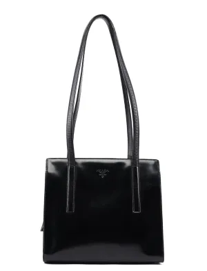 1995 Black Spazzolato Tote Bag