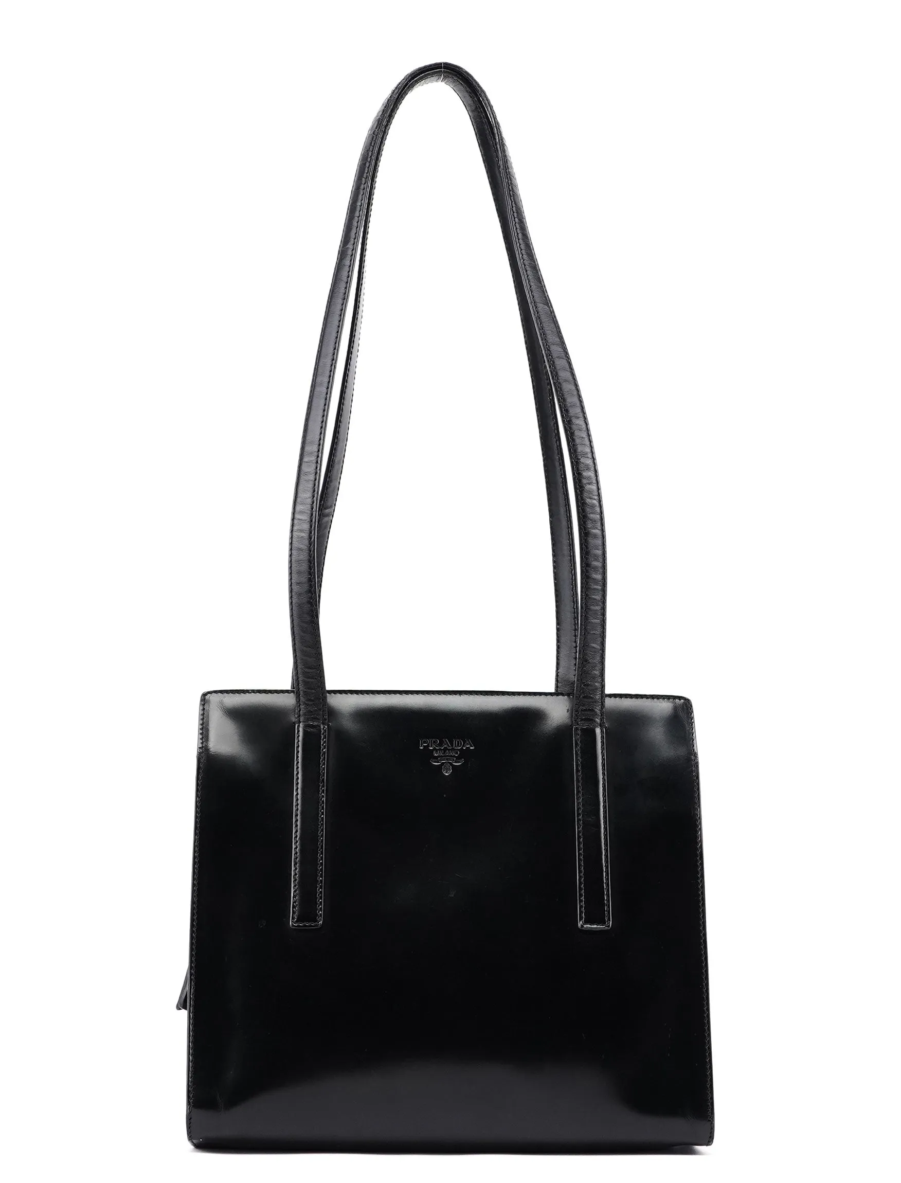 1995 Black Spazzolato Tote Bag