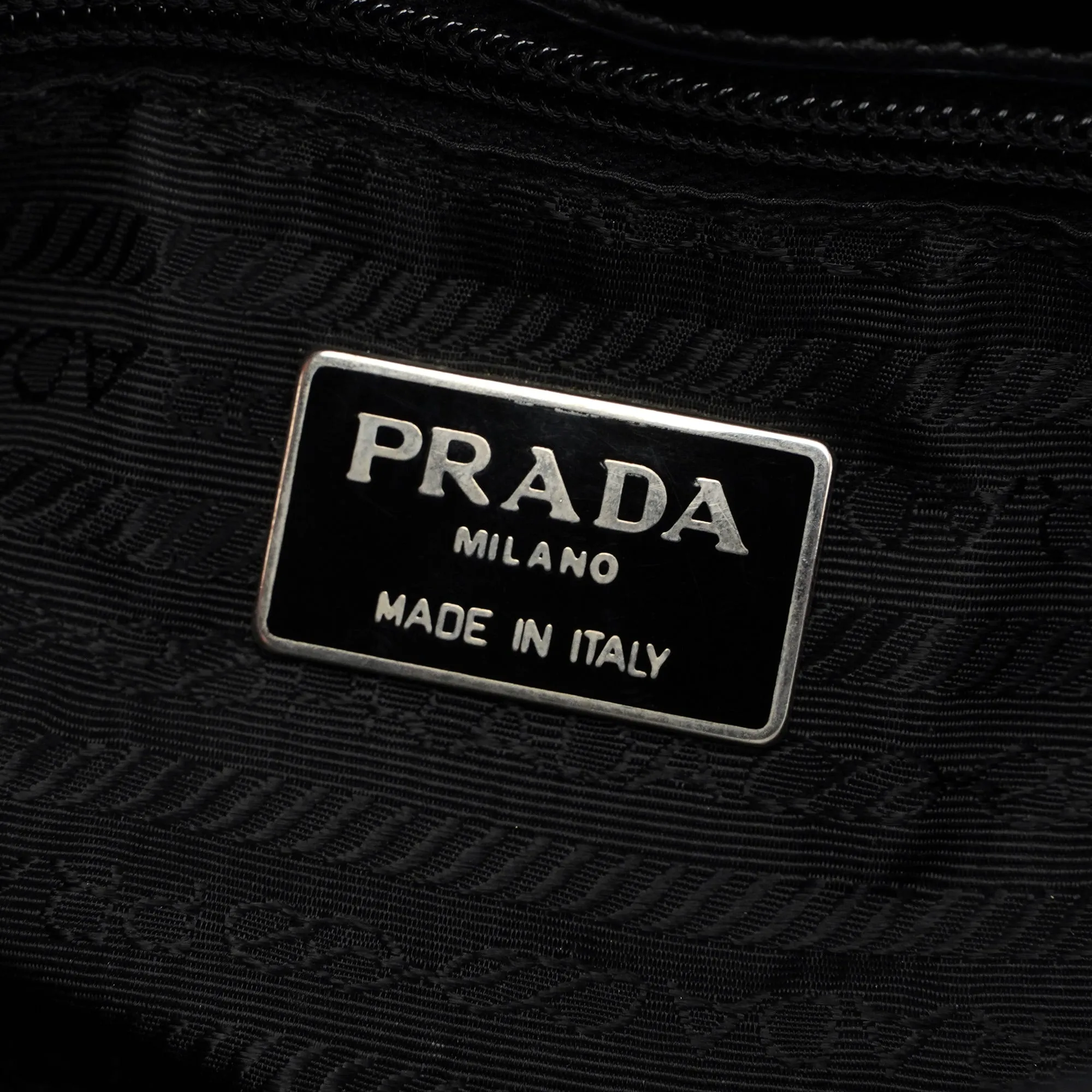 1995 Black Spazzolato Tote Bag