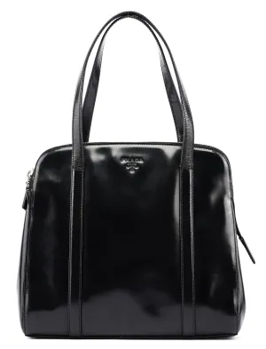 1995 Black Spazzolato Tote