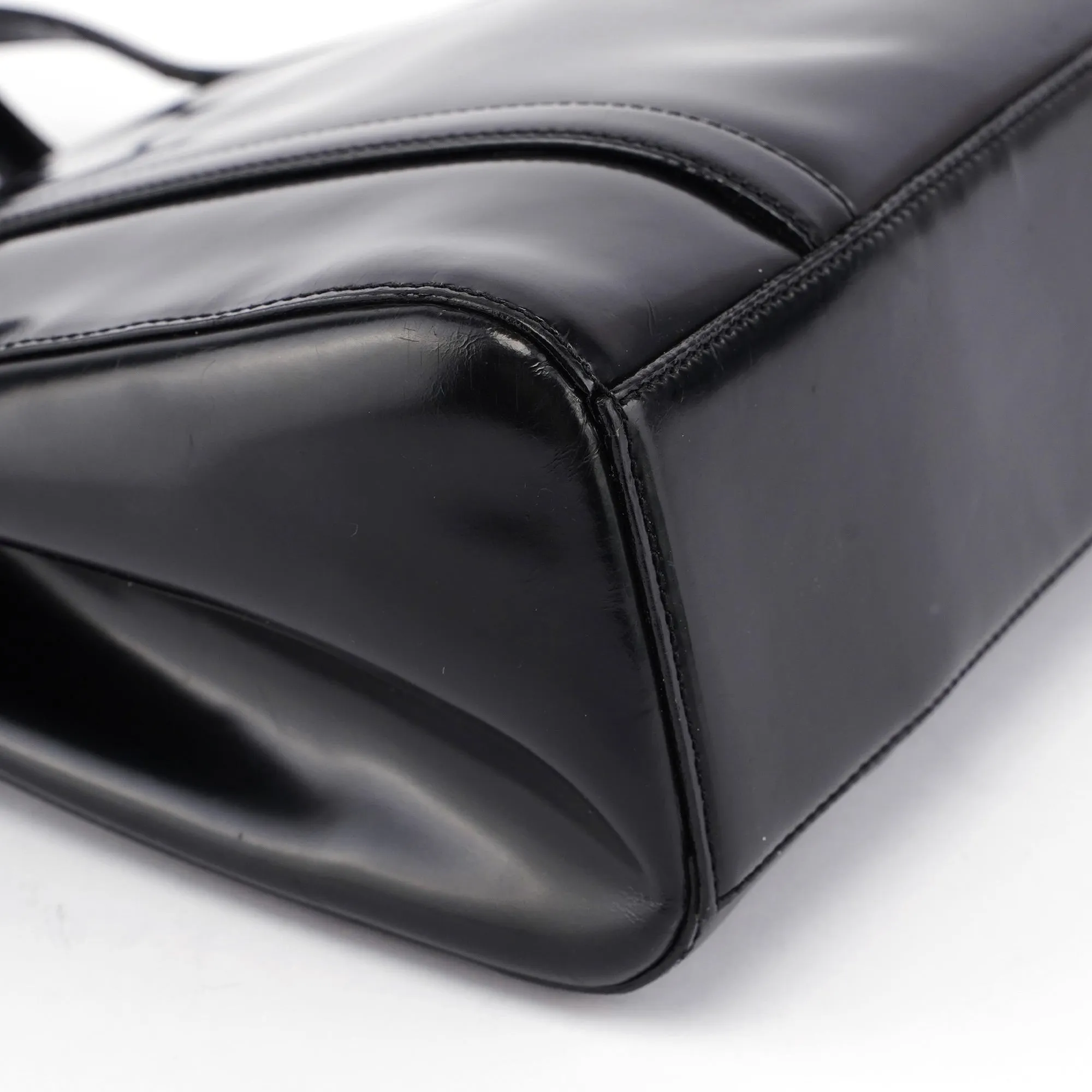 1995 Black Spazzolato Tote