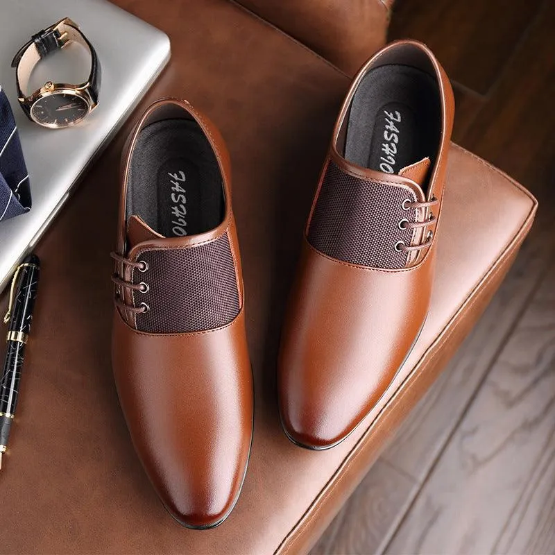 46 Leather Business 45 Formal Pointed Shoes - Professional Elegance for Men