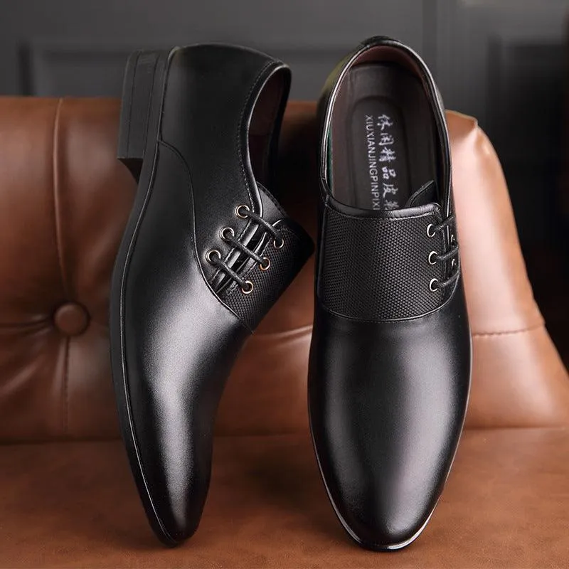 46 Leather Business 45 Formal Pointed Shoes - Professional Elegance for Men