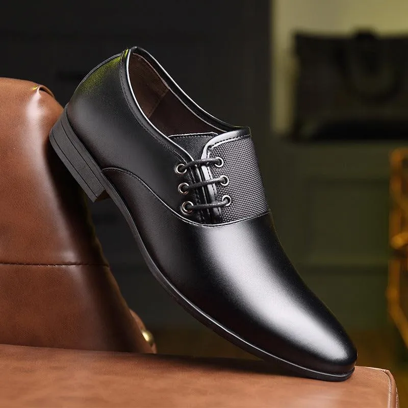 46 Leather Business 45 Formal Pointed Shoes - Professional Elegance for Men