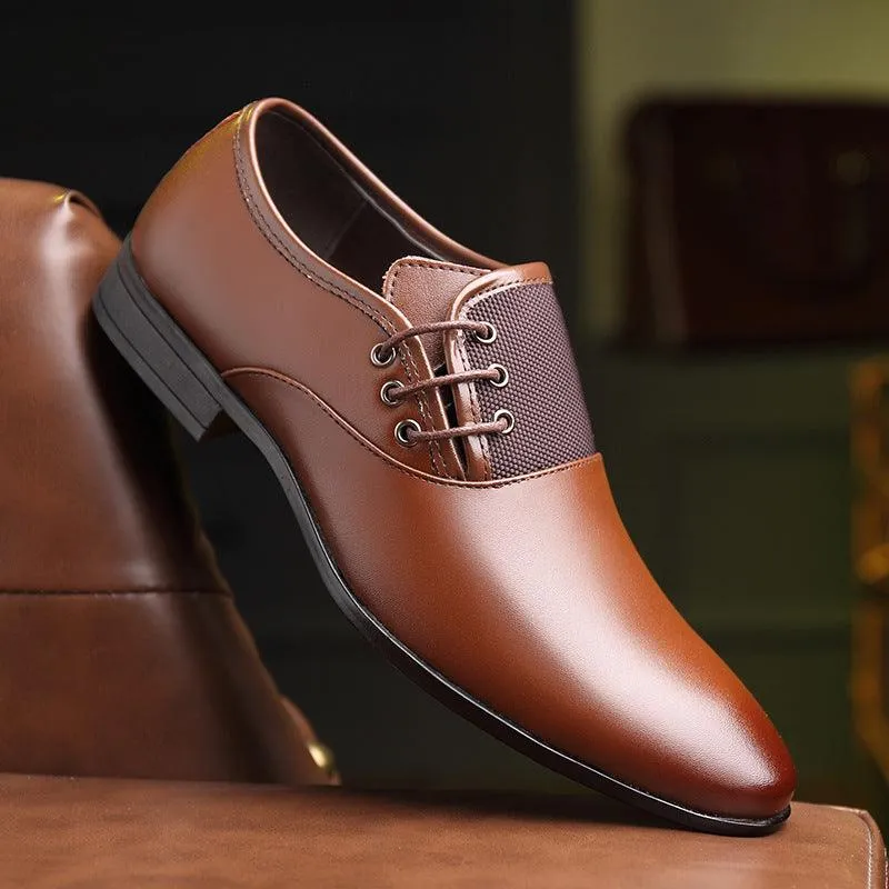 46 Leather Business 45 Formal Pointed Shoes - Professional Elegance for Men