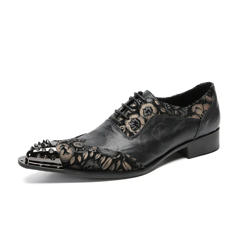 A wholesale leather shoe men's cowhide Korean version breathable formal men's leather shoes patent leather cowhide business pointed youth wedding shoes