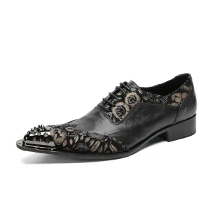 A wholesale leather shoe men's cowhide Korean version breathable formal men's leather shoes patent leather cowhide business pointed youth wedding shoes