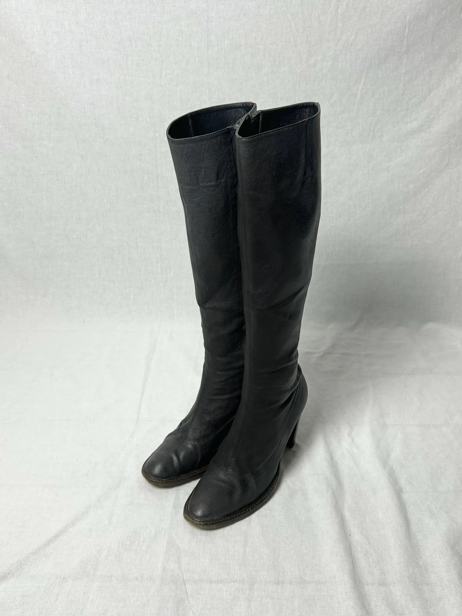 AF VANDEVORST RED STRIPE KNEE HIGH BOOTS
