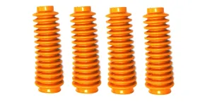 Aftermarket Orange Shock Absorber Boot Cover 4-Pack, JSP Brand Replaces ROU-87172