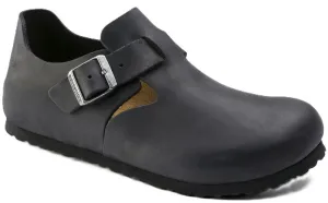 Birkenstock London Shoe - Black Oiled Leather | Comfortable Cork Footbed