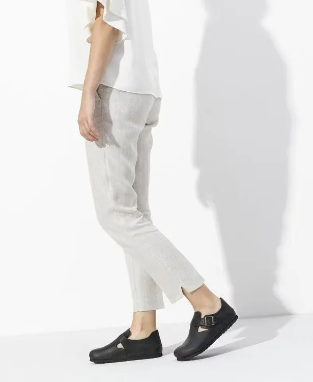Birkenstock London Shoe - Black Oiled Leather | Comfortable Cork Footbed