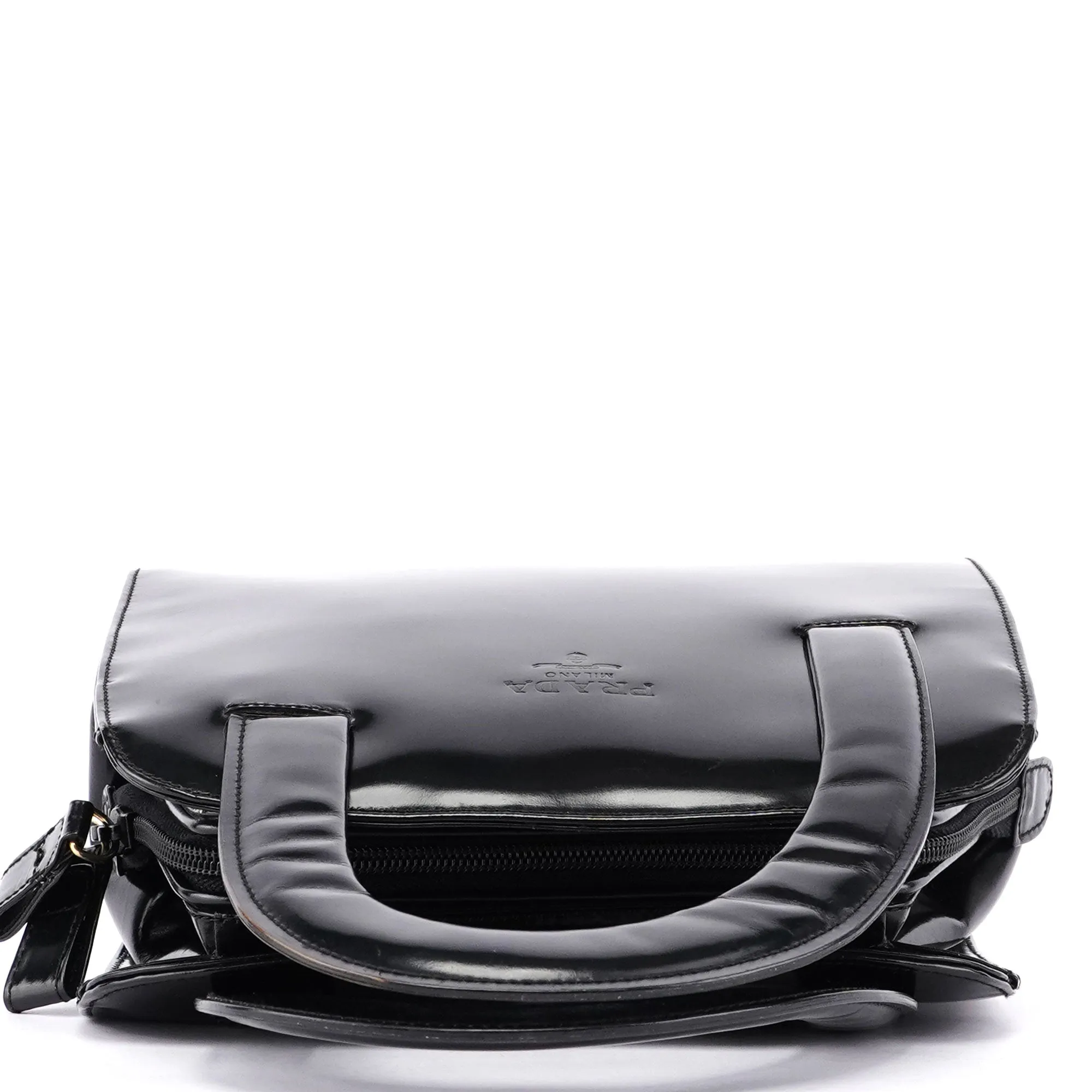 Black Spazzolato Asymmetrical Tote