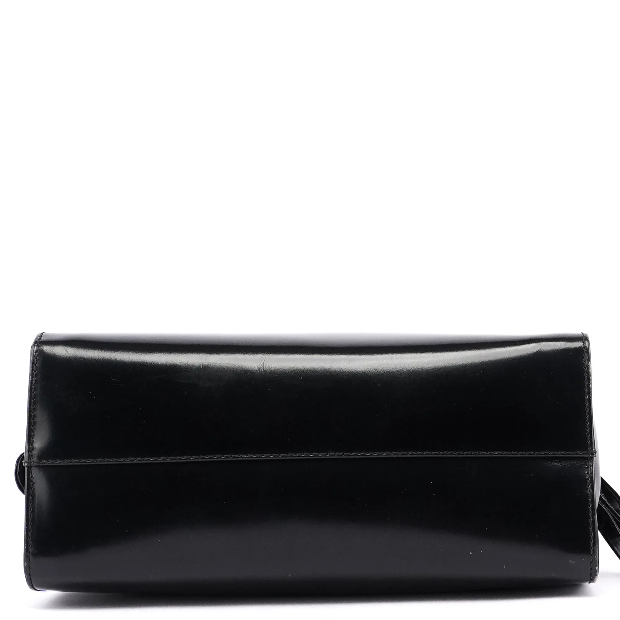 Black Spazzolato Asymmetrical Tote