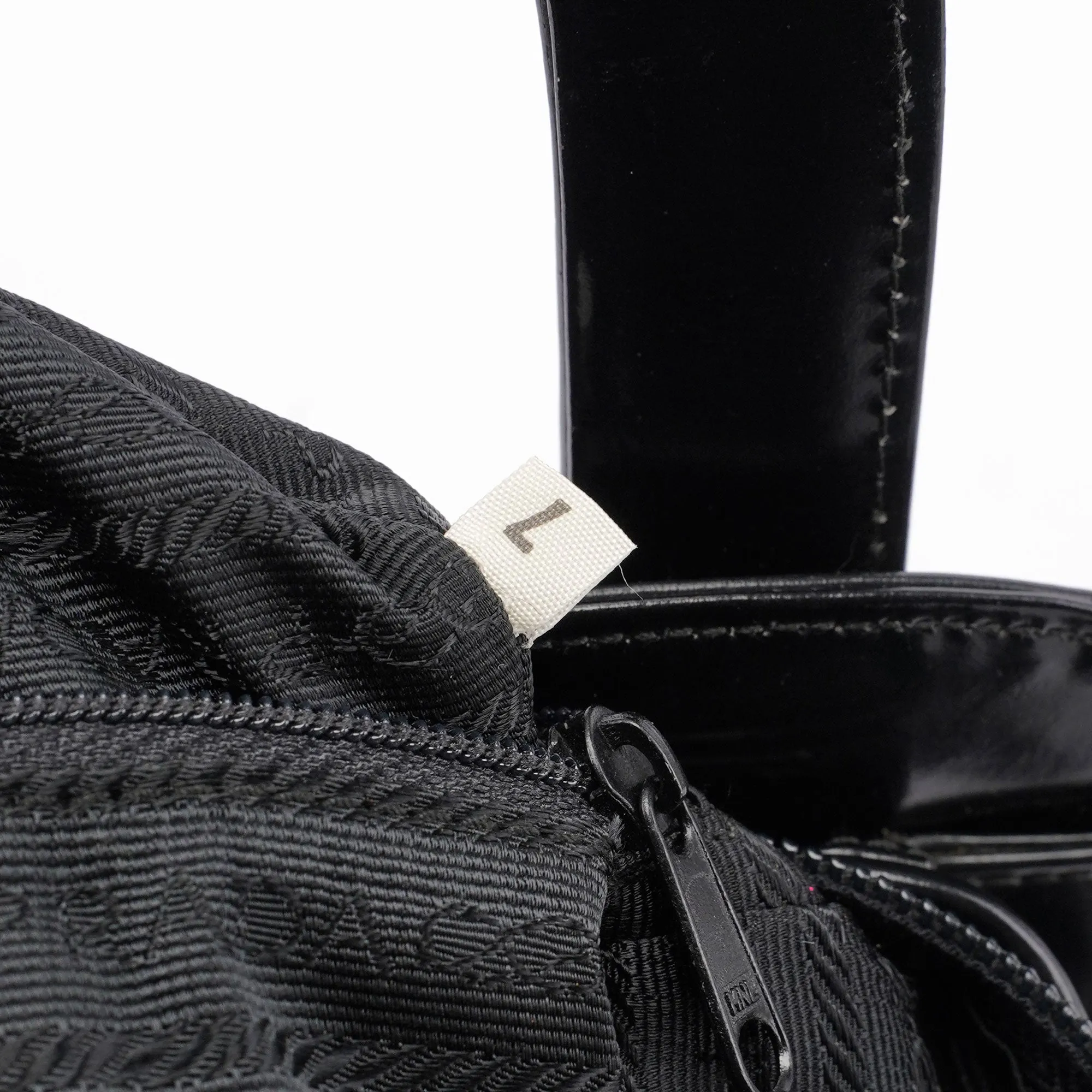 Black Spazzolato Asymmetrical Tote