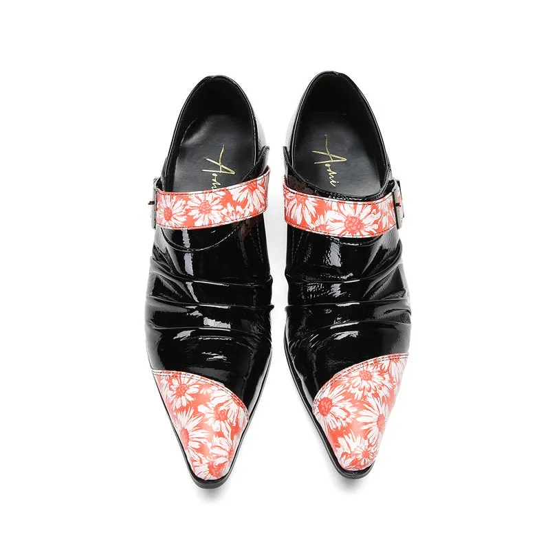 Brock leather shoes men's spring and autumn men's hollowed-out breathable cowhide wedding groom shoes formal business casual men's shoes