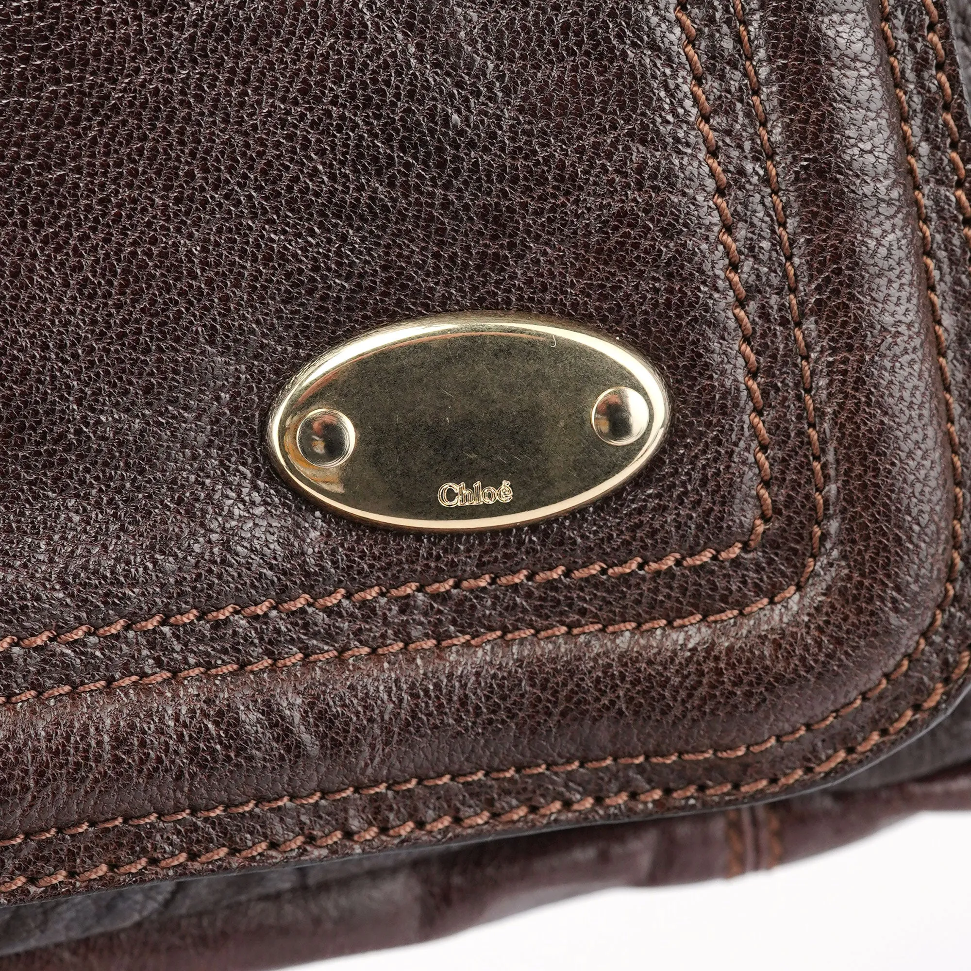 Brown Leather Bay 2-Way Tote Bag