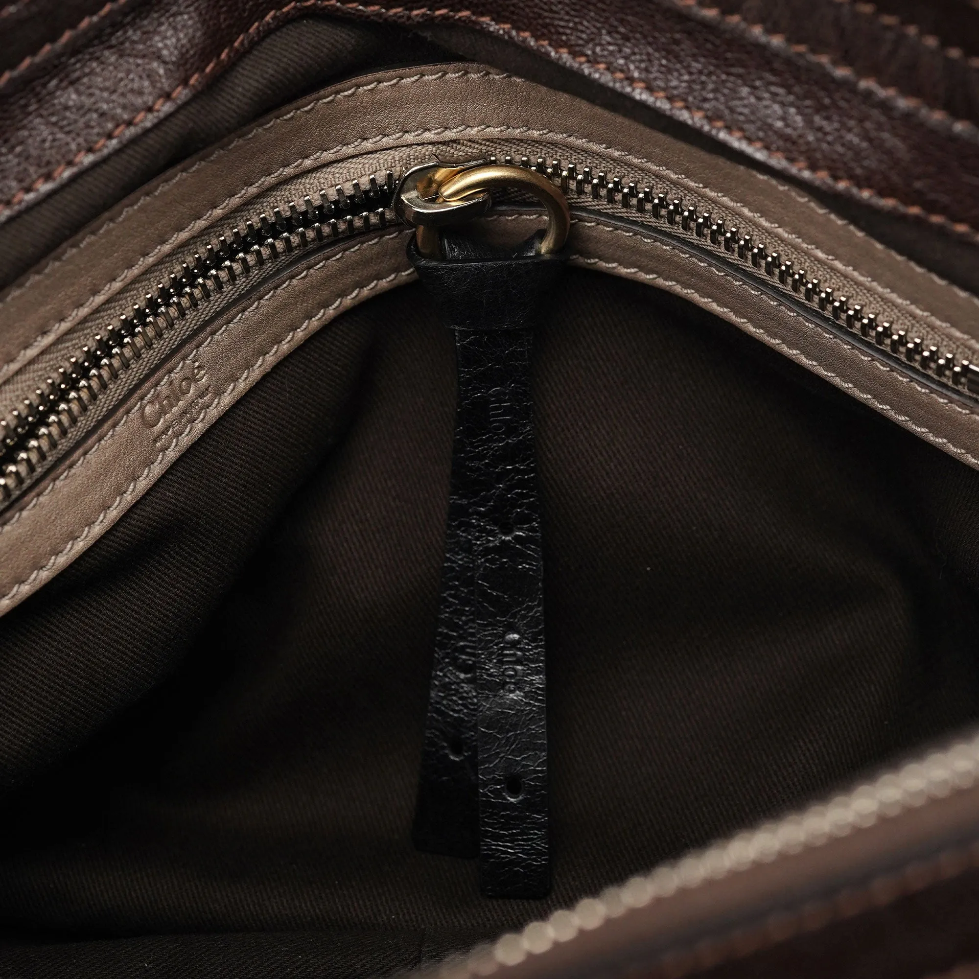 Brown Leather Bay 2-Way Tote Bag