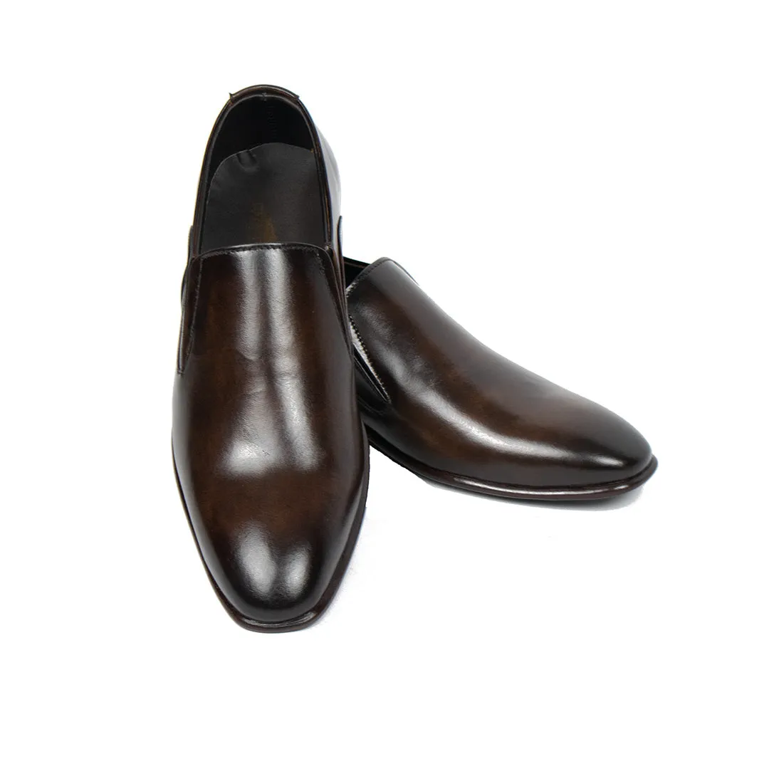 Brown Wholecut Slip On Shoe – Premium Leather T Shape