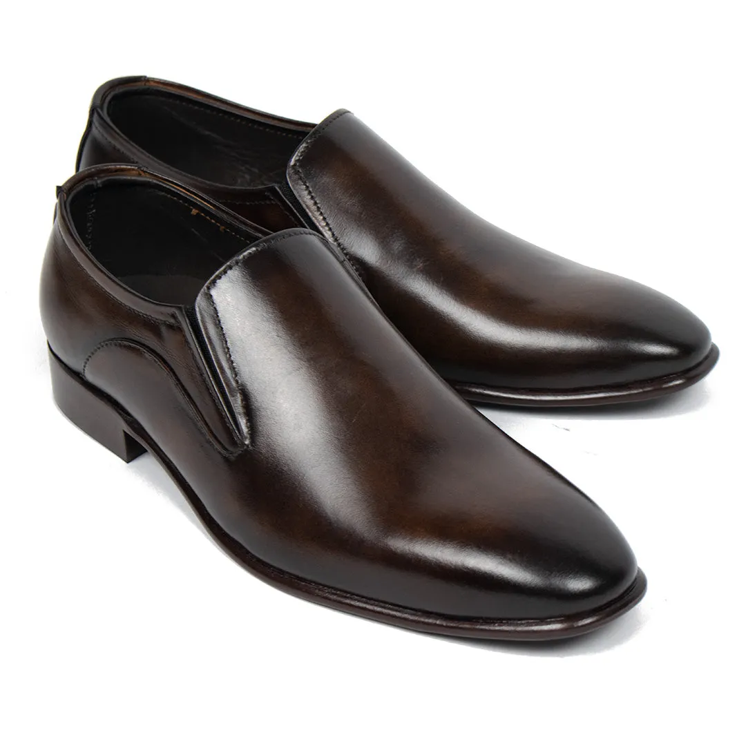 Brown Wholecut Slip On Shoe – Premium Leather T Shape