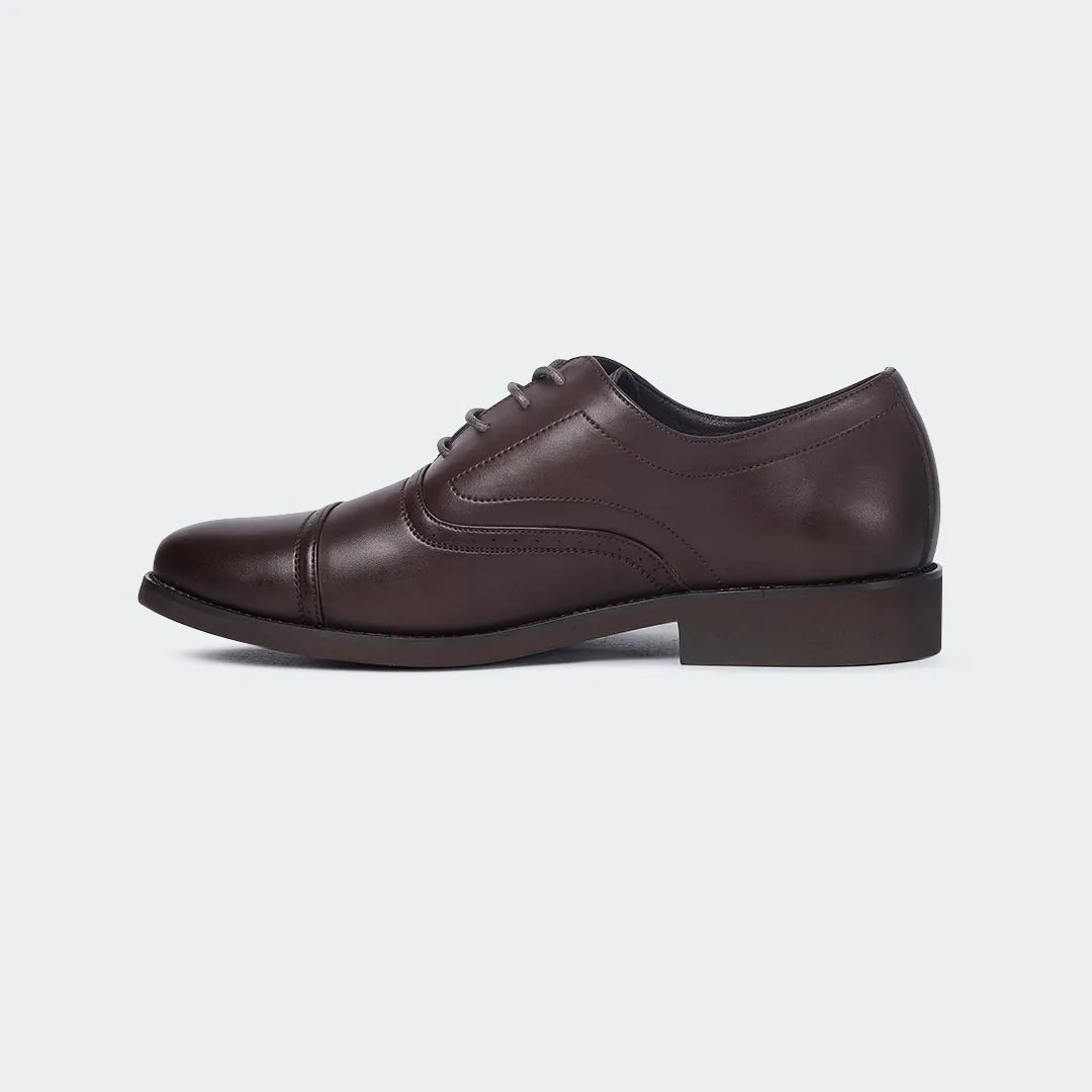 Caliber Shoes Coffee Formal Shoes for Men (A518 C)
