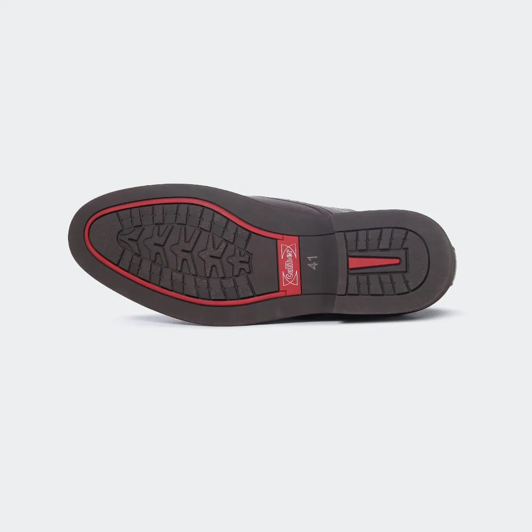 Caliber Shoes Coffee Formal Shoes for Men (A518 C)
