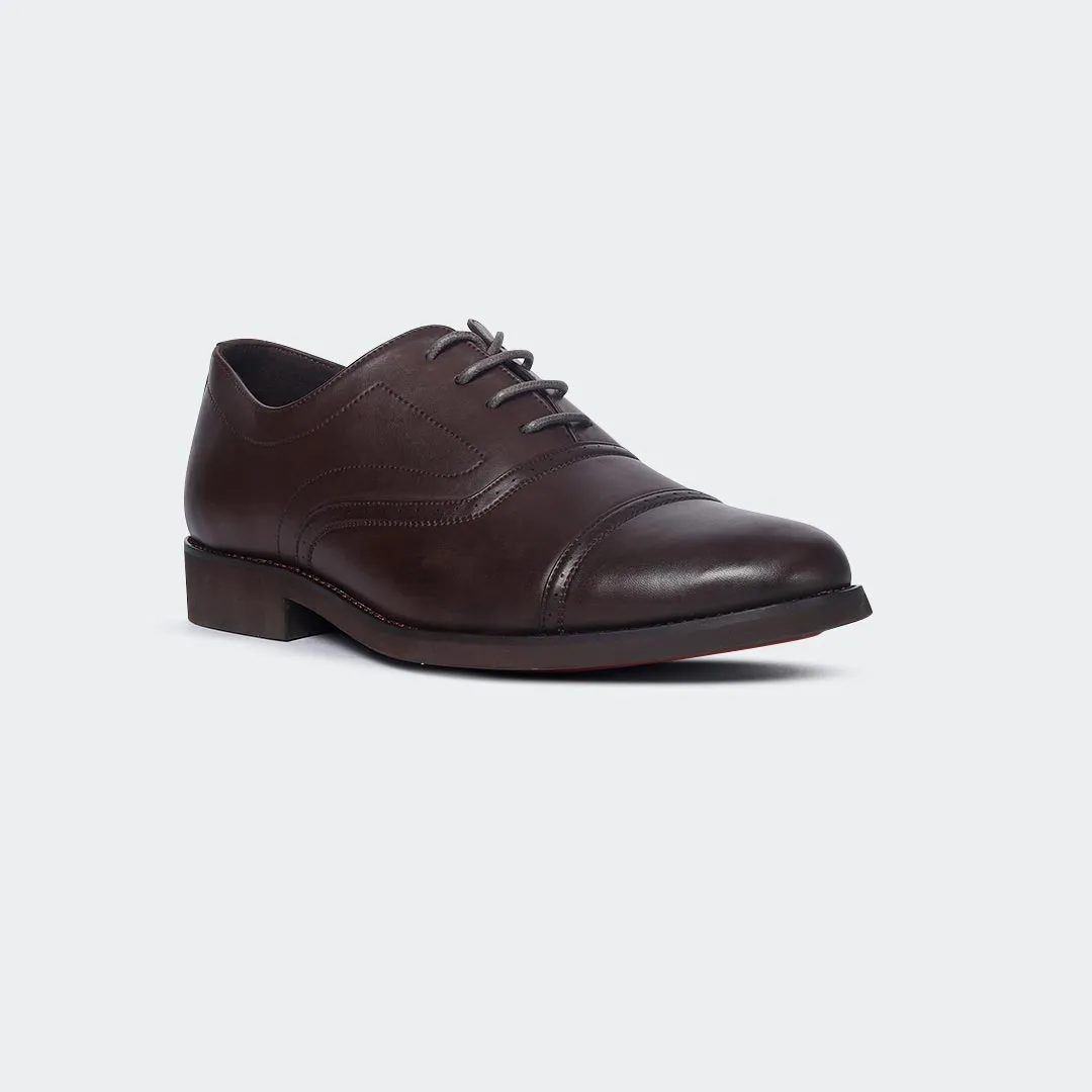 Caliber Shoes Coffee Formal Shoes for Men (A518 C)