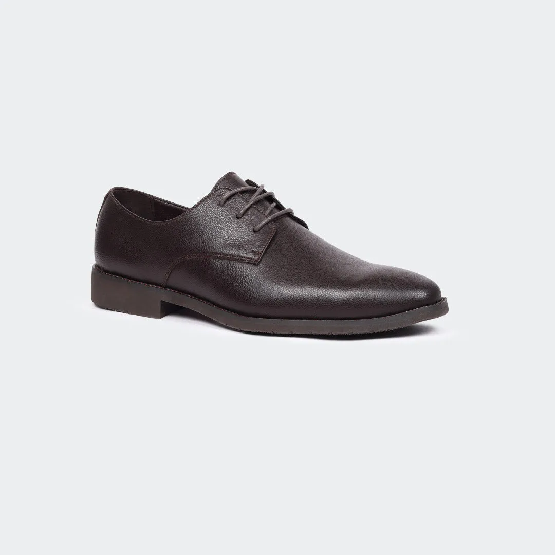 Caliber Shoes Coffee Lace Up Formal Shoes for Men (RICHARD T664G)