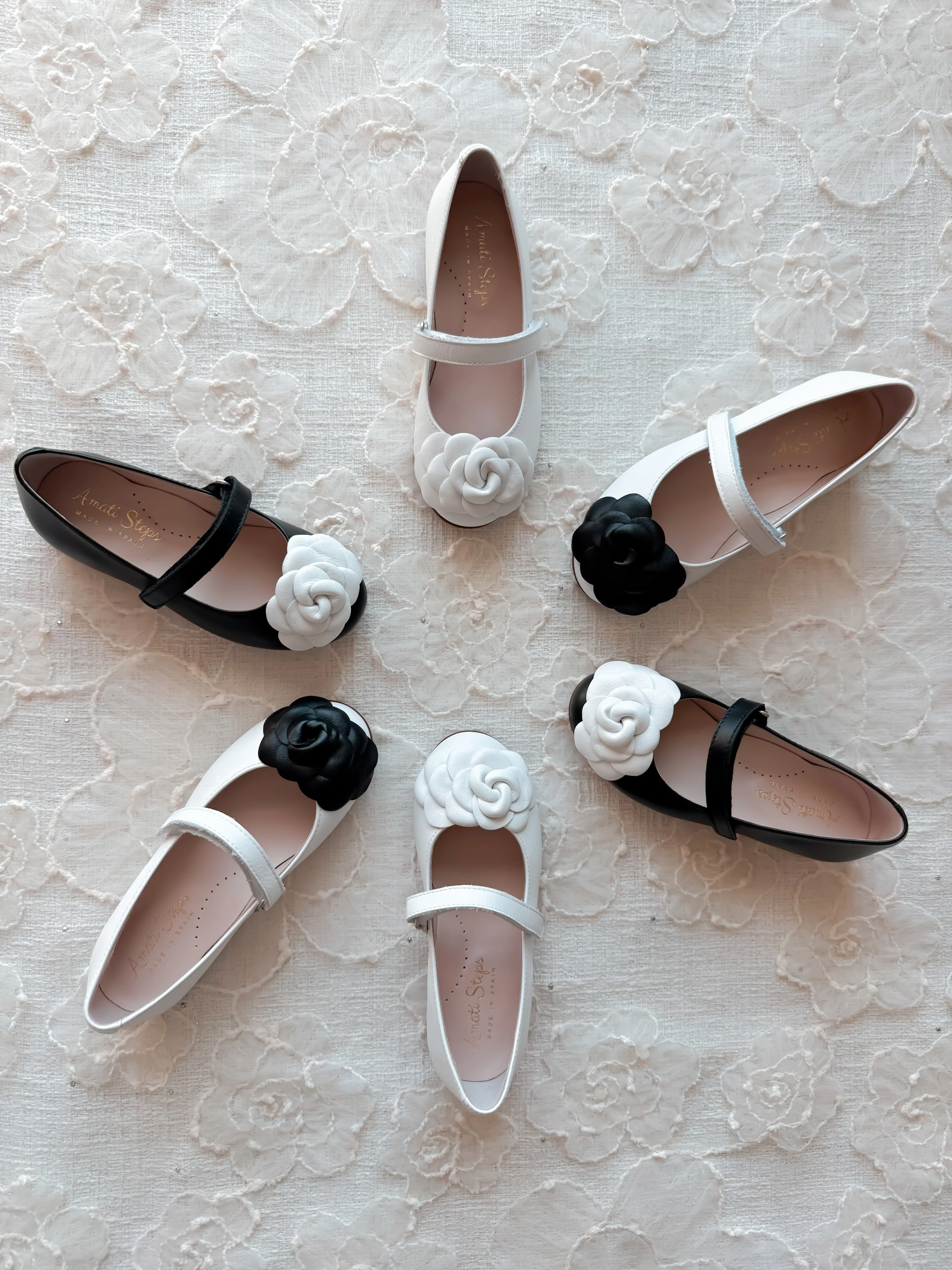Camille- White Leather Mary Jane Shoes