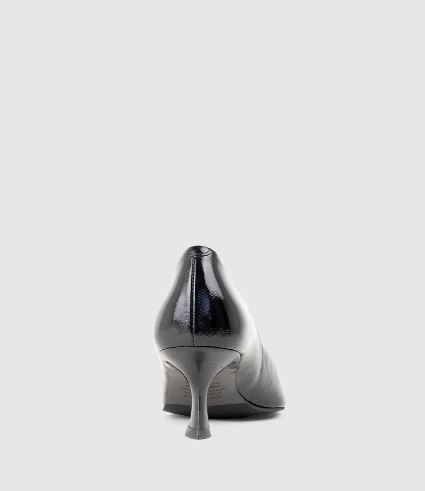 CARMIT60 Choked Pump in Black Patent
