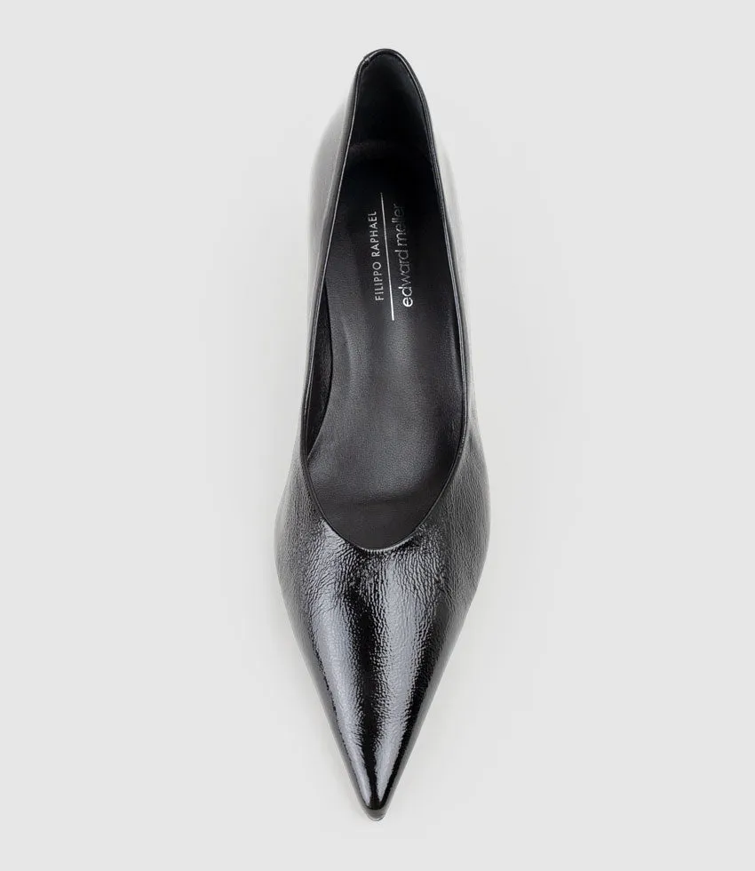 CARMIT60 Choked Pump in Black Patent