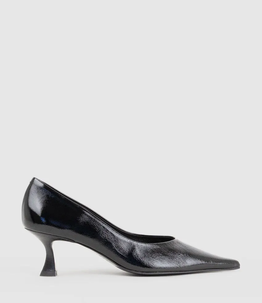 CARMIT60 Choked Pump in Black Patent
