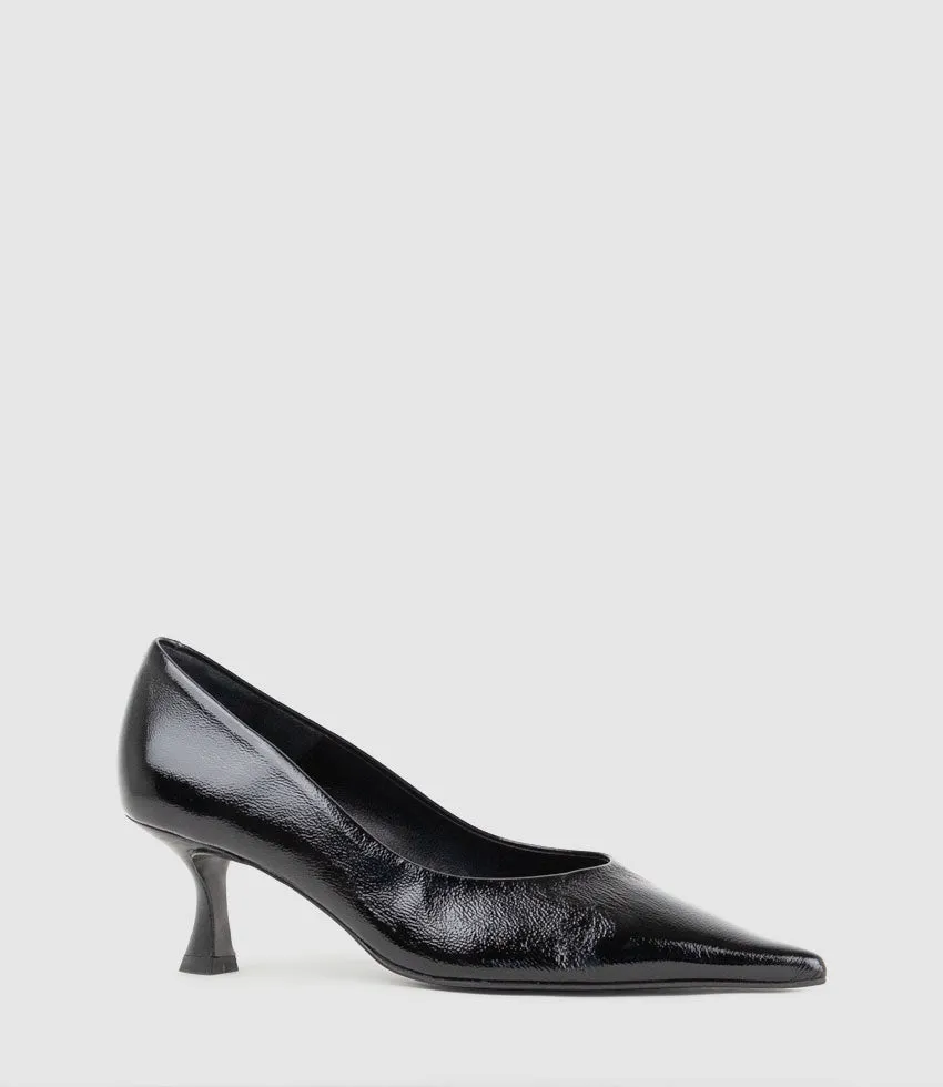 CARMIT60 Choked Pump in Black Patent