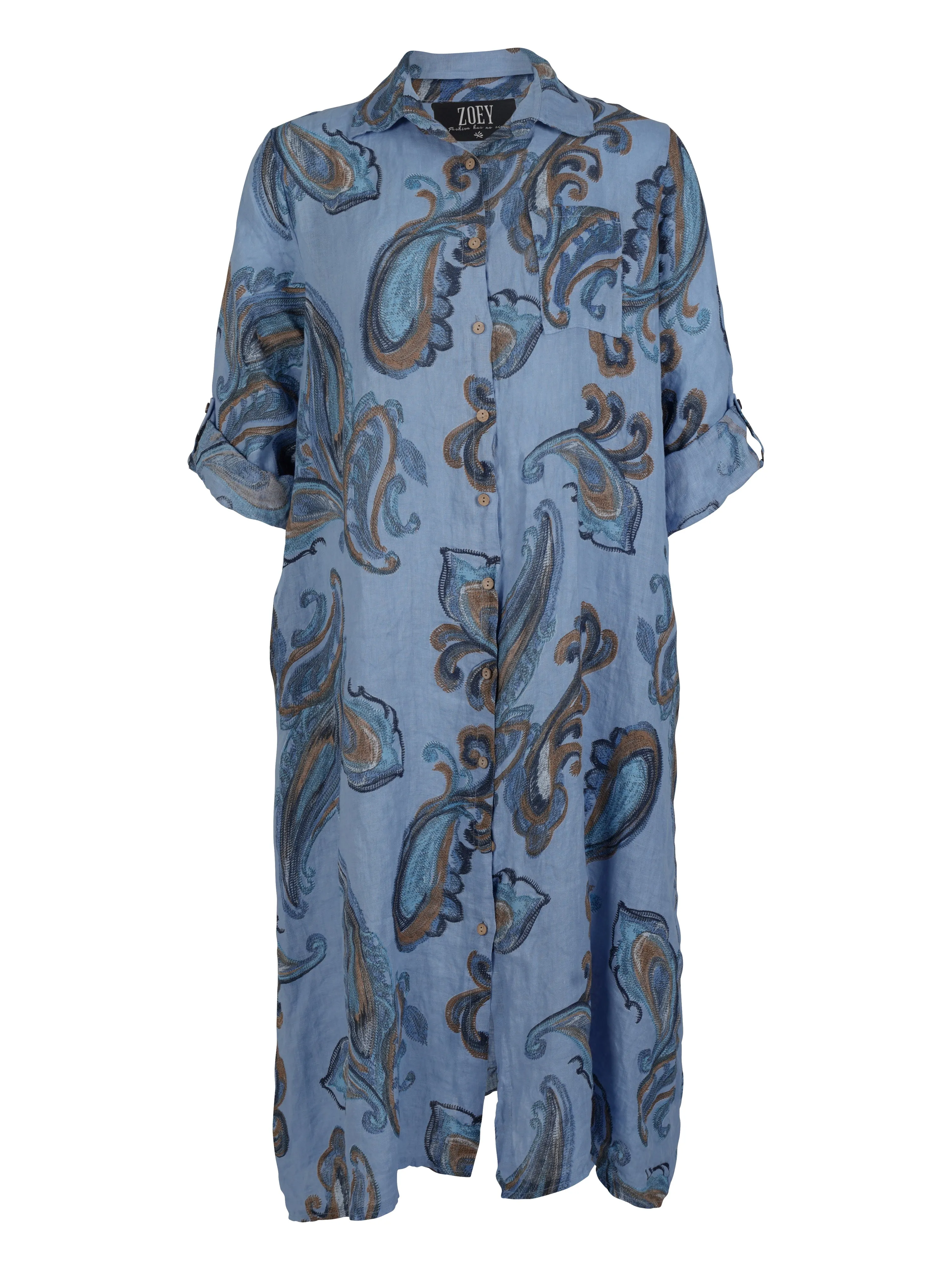 CARY DRESS - Blue mix
