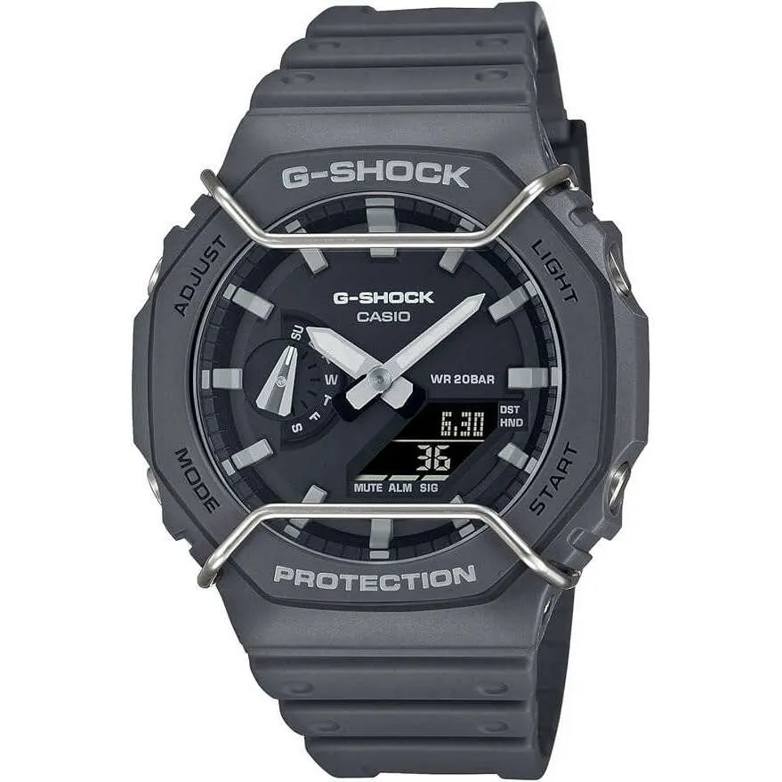CASIO G-SHOCK TONE ON TONE SERIES ANALOG DIGITAL DIAL GREY MEN WATCH GA-2100PTS-8AJF