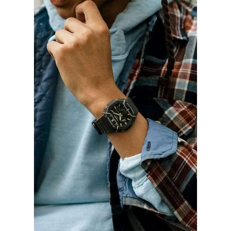 CASIO G-SHOCK TONE ON TONE SERIES ANALOG DIGITAL DIAL GREY MEN WATCH GA-2100PTS-8AJF