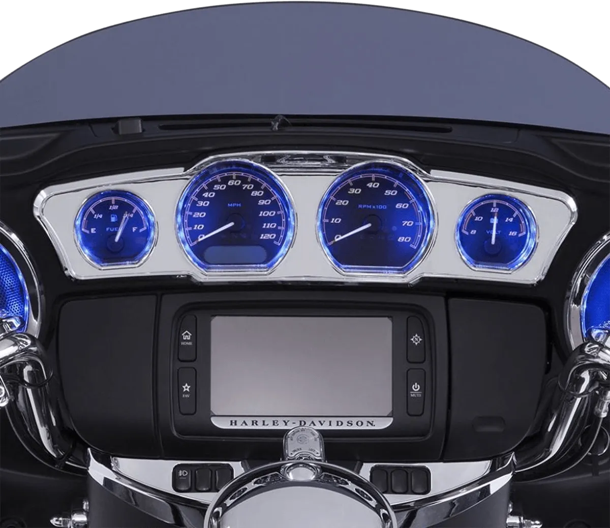 Ciro 42200 Chrome Dash Accent with LEDs