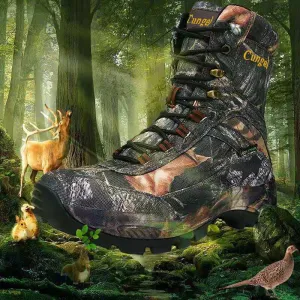 CUNGEL New Hot Style Men Hiking Shoes Winter Outdoor Walking Hiking BootsMountain Sport Boots Climbing Sneakers hunting boots