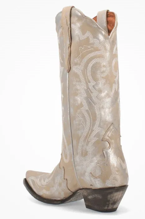 Dan Post Frost Bite DP4303 in Silver/White Ladies Cowboy Boots