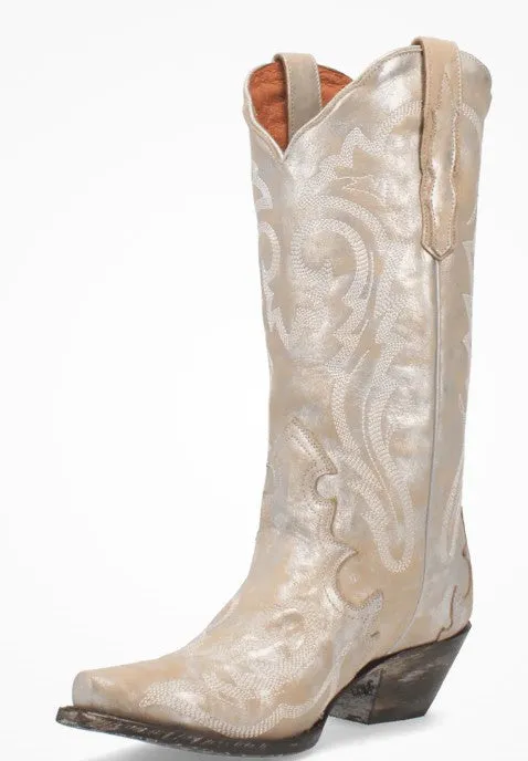 Dan Post Frost Bite DP4303 in Silver/White Ladies Cowboy Boots