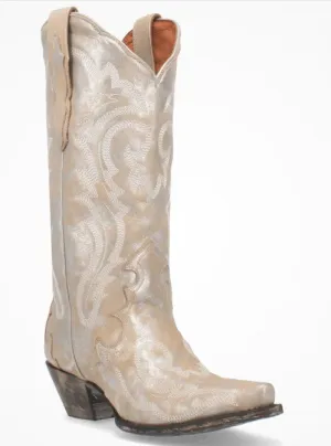 Dan Post Frost Bite DP4303 in Silver/White Ladies Cowboy Boots