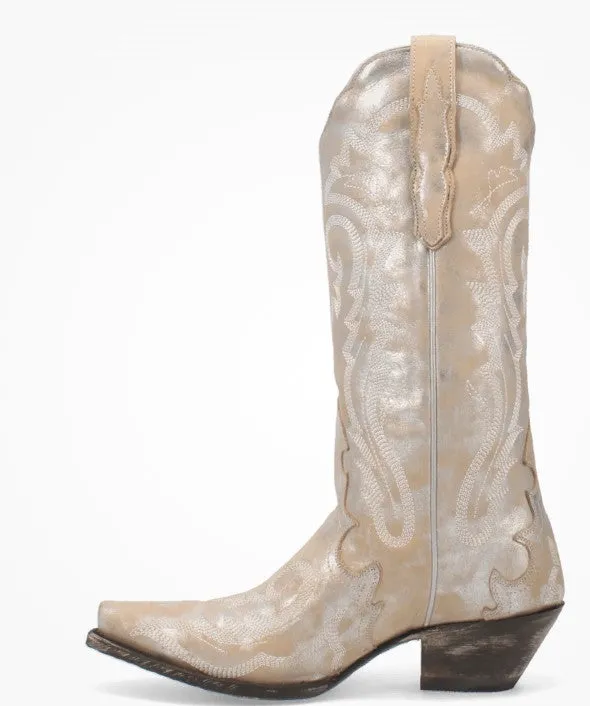 Dan Post Frost Bite DP4303 in Silver/White Ladies Cowboy Boots
