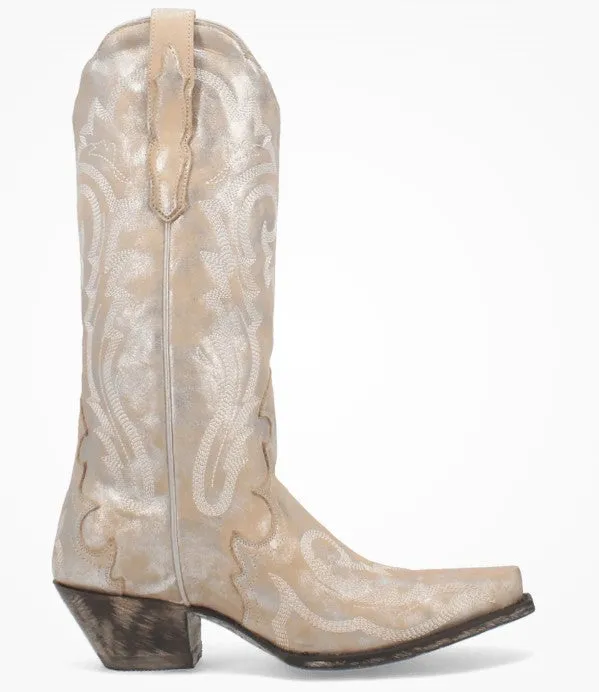 Dan Post Frost Bite DP4303 in Silver/White Ladies Cowboy Boots