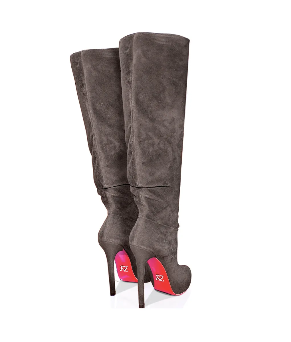 Draccon 120 Gray Suede