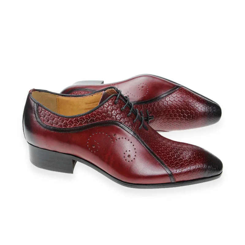 Elegant Wedding Men Leather Formal Dress Shoes