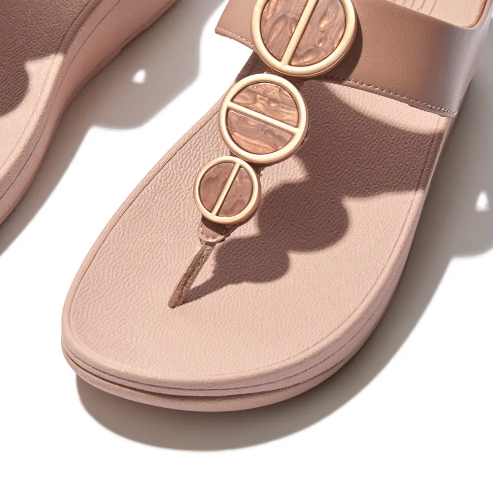 FitFlop HALO Metallic-Trim Sandals