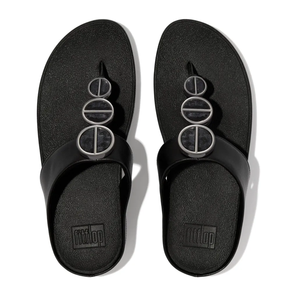 FitFlop HALO Metallic-Trim Sandals