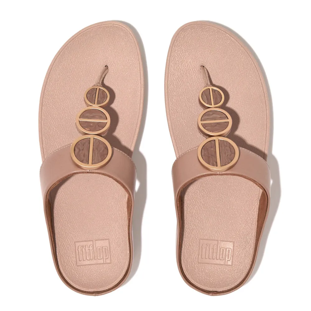 FitFlop HALO Metallic-Trim Sandals