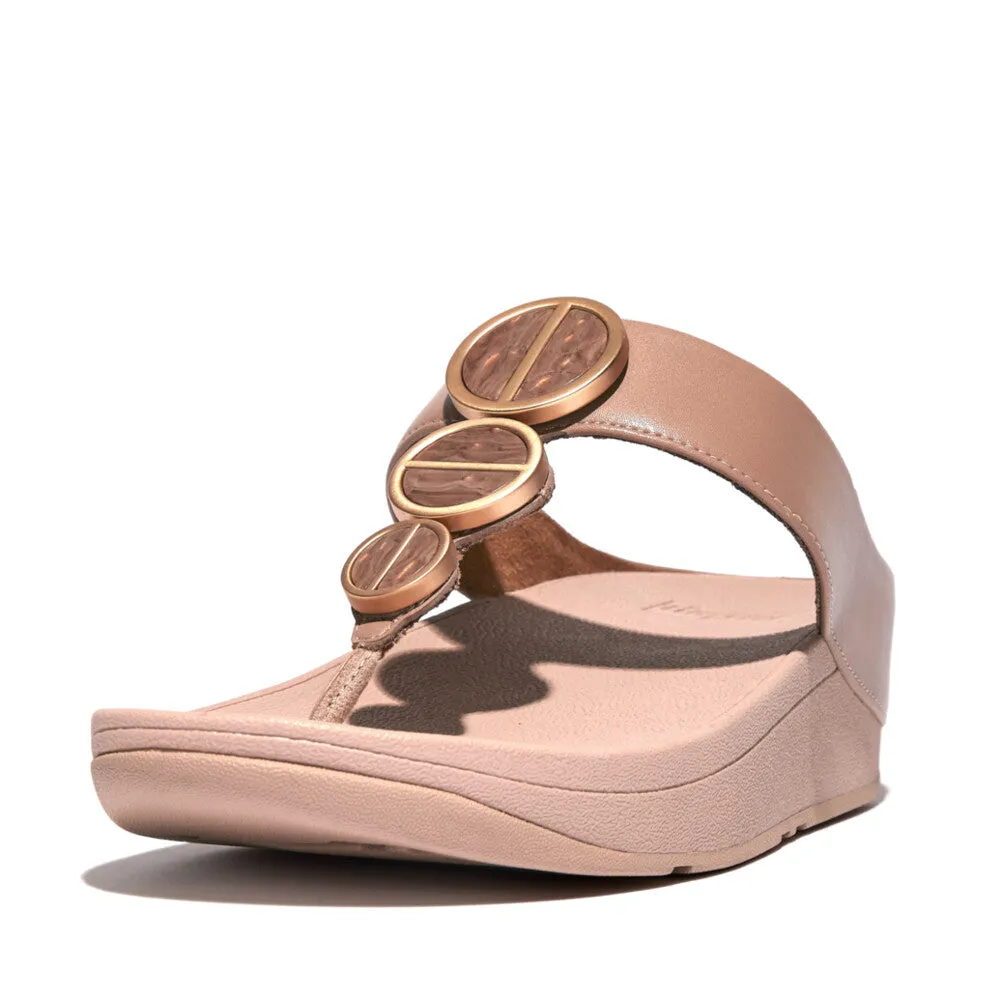 FitFlop HALO Metallic-Trim Sandals