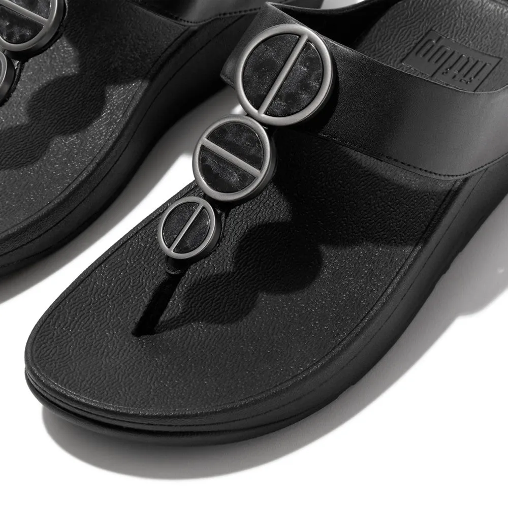 FitFlop HALO Metallic-Trim Sandals