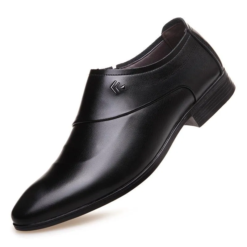 Formal Wear Youth Casual Summer Breathable Men's British Leather Shoes
